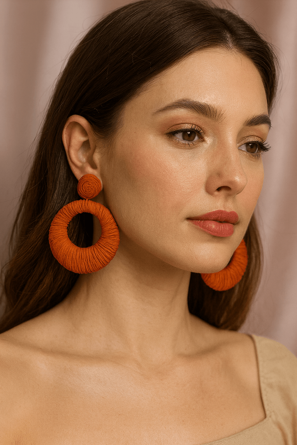 Bold Raffia Wrapped Earrings β Summer Essentials - MODA ACCESSORIES