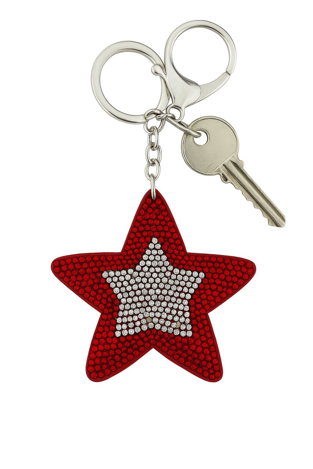 β¨ Sparkling Red Star Keychain β¨ - MODA ACCESSORIES