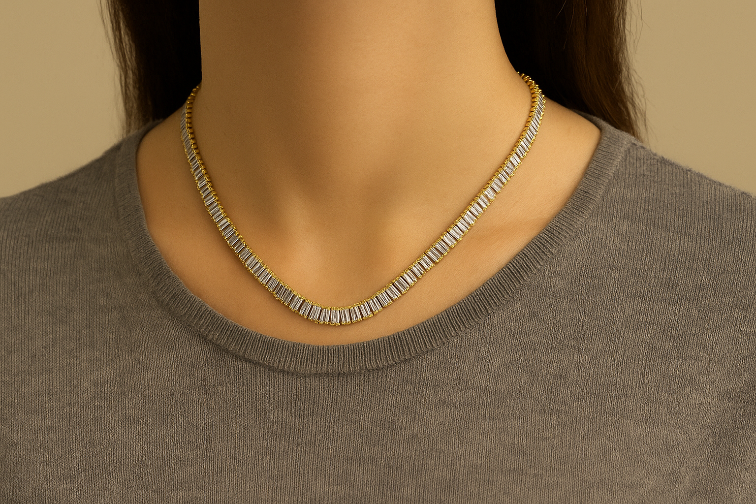 Zircon Stone Necklace