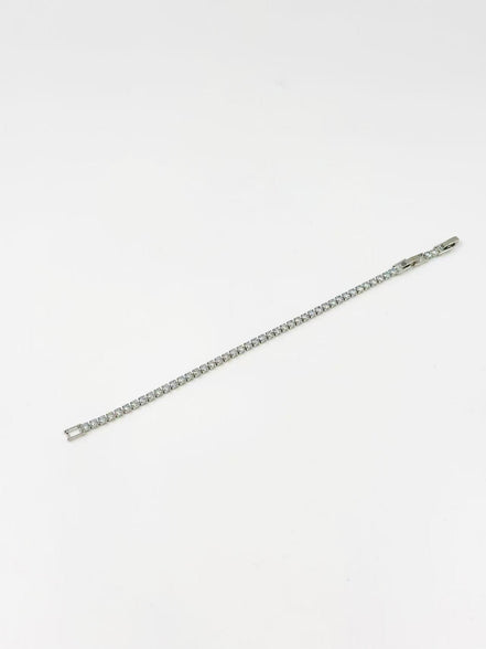 Gümüş Klasik Kübik Zirkonya Tenis Bilekliği – MODA Aksesuarları