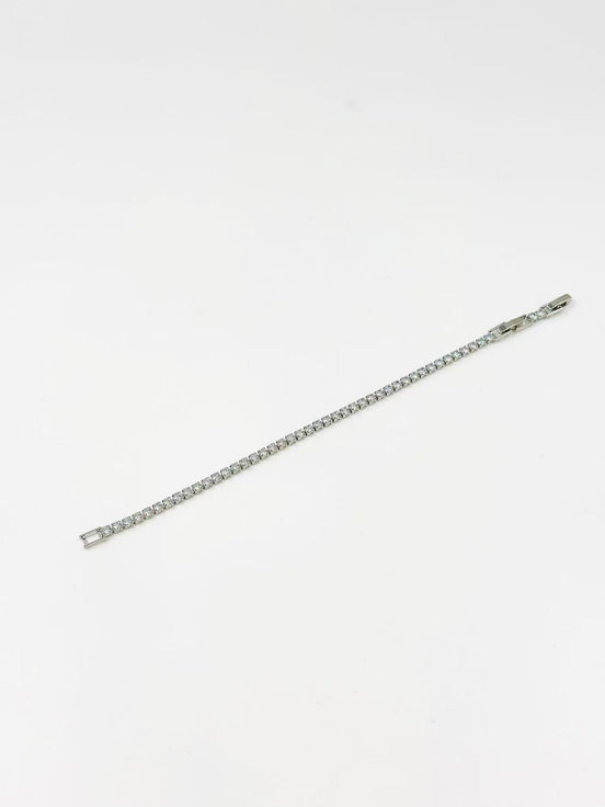 Silver Classic Cubic Zirconia Tennis Bracelet – MODA Accessories
