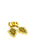 Gold Filigree Hamsa Drop Earrings – Stainless Steel | MODA Accessories