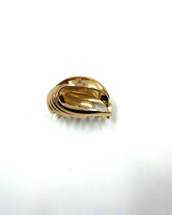Minimalist Gold Hair Claw Clip