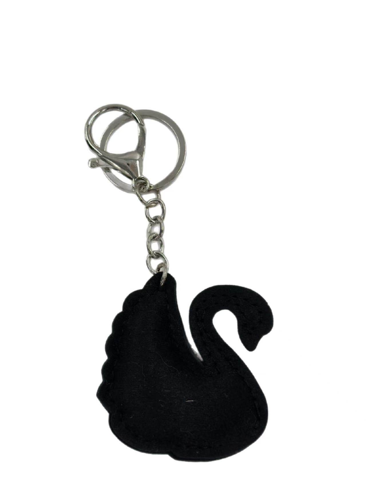Rainbow Crystal Swan Keychain – Colorful Sparkling Rhinestone Bag Charm & Key Ring - MODA ACCESSORIES