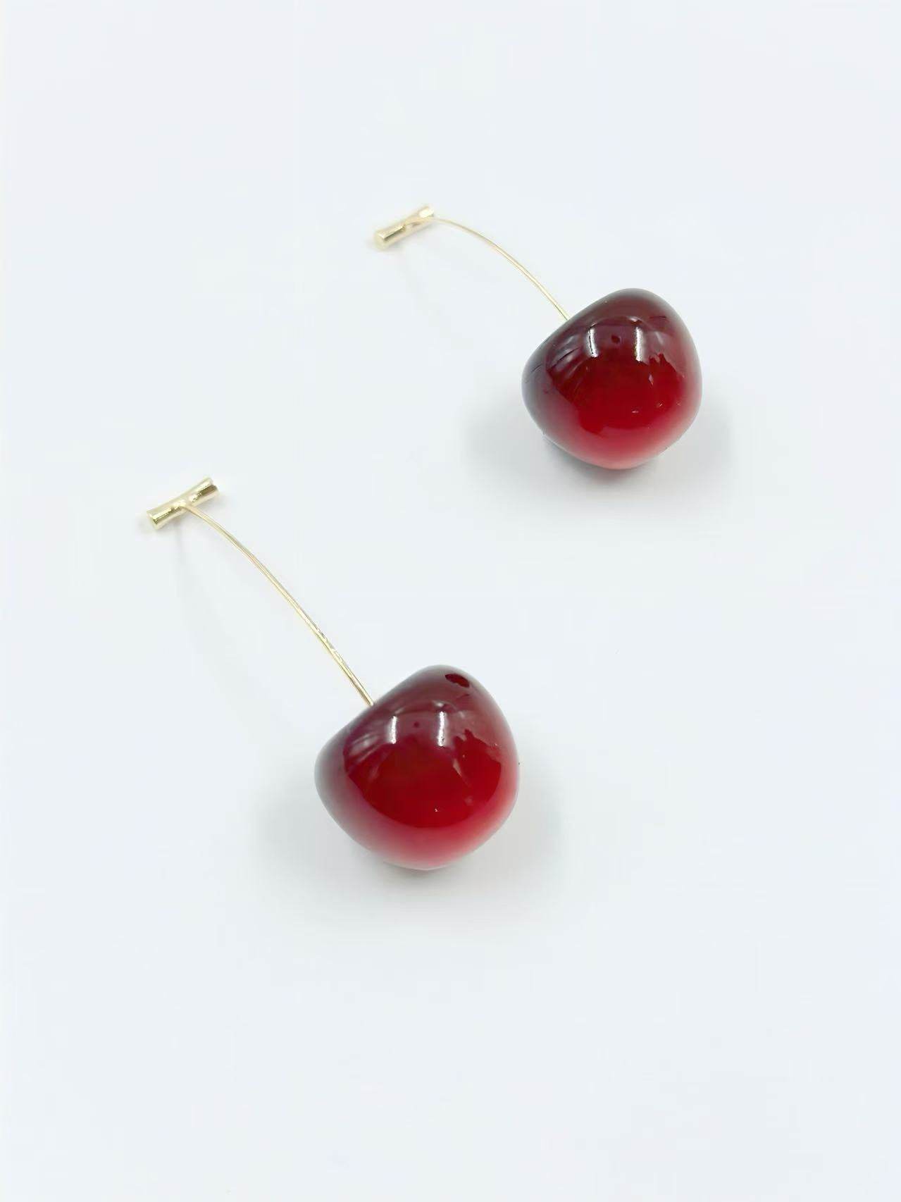 Cherry Pop Minimalist Drop Earrings - MODA ACCESSORIES