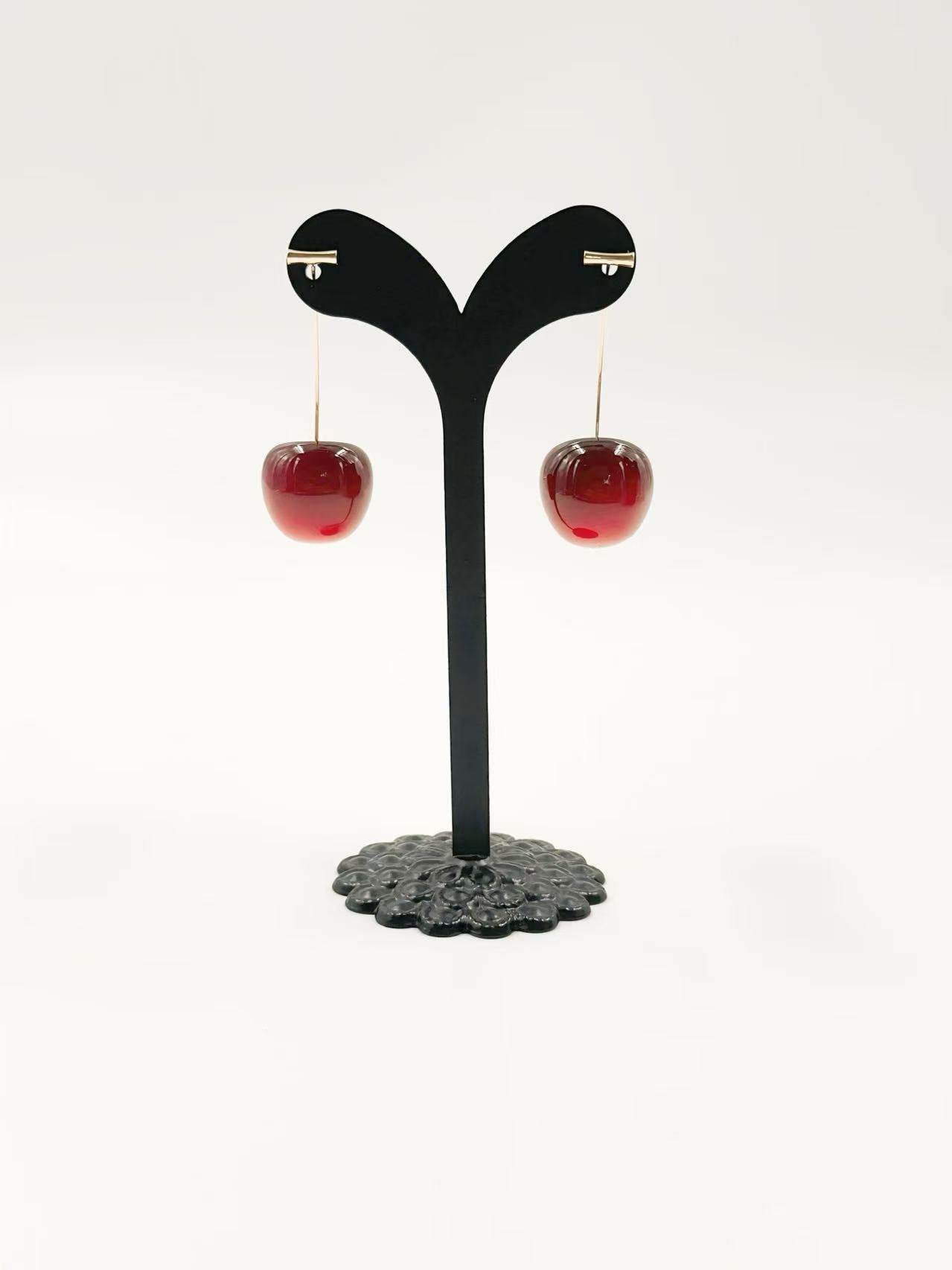 Cherry Pop Minimalist Drop Earrings - MODA ACCESSORIES