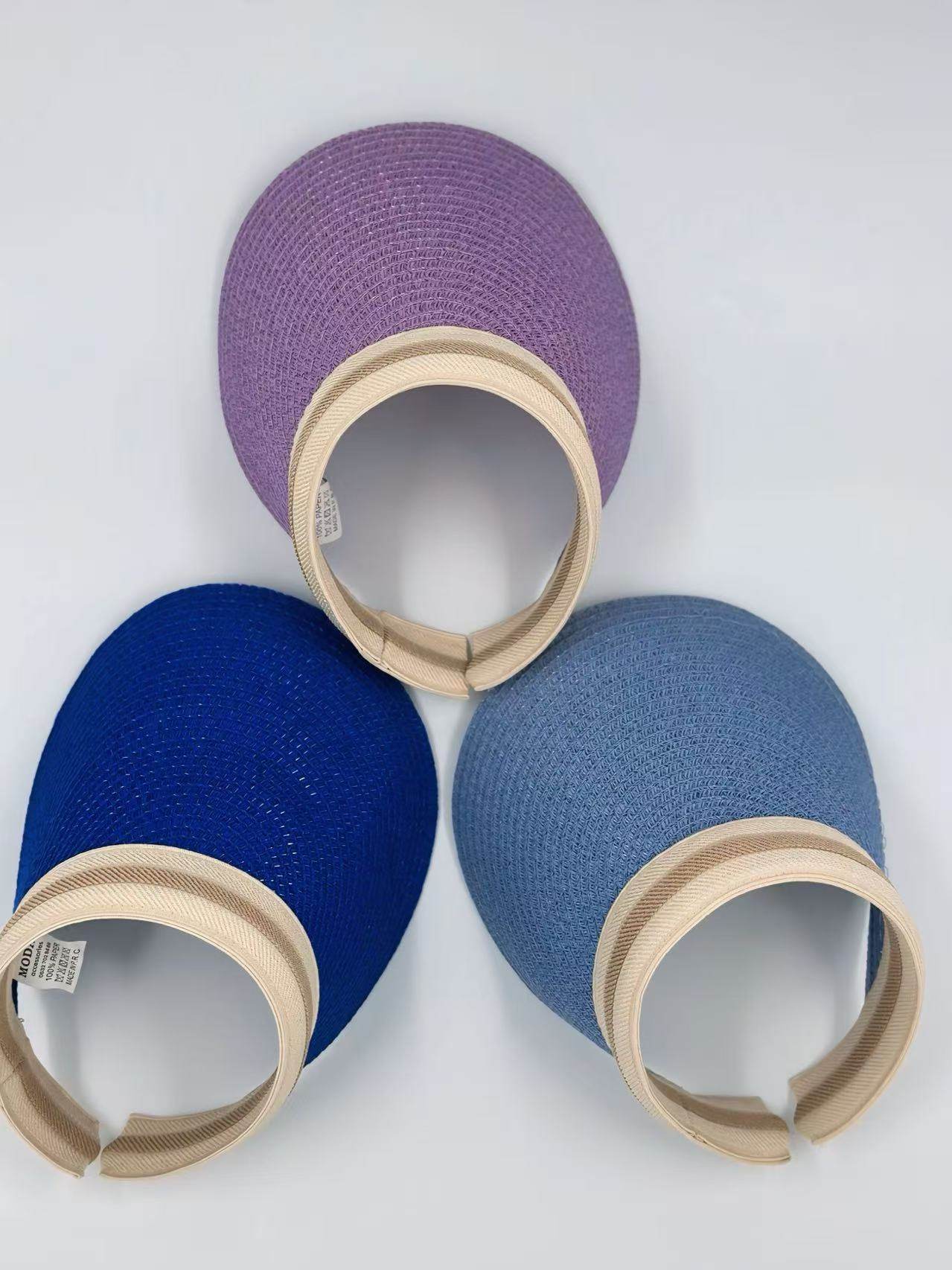 Classic Wide-Brim Sun Visors - MODA ACCESSORIES