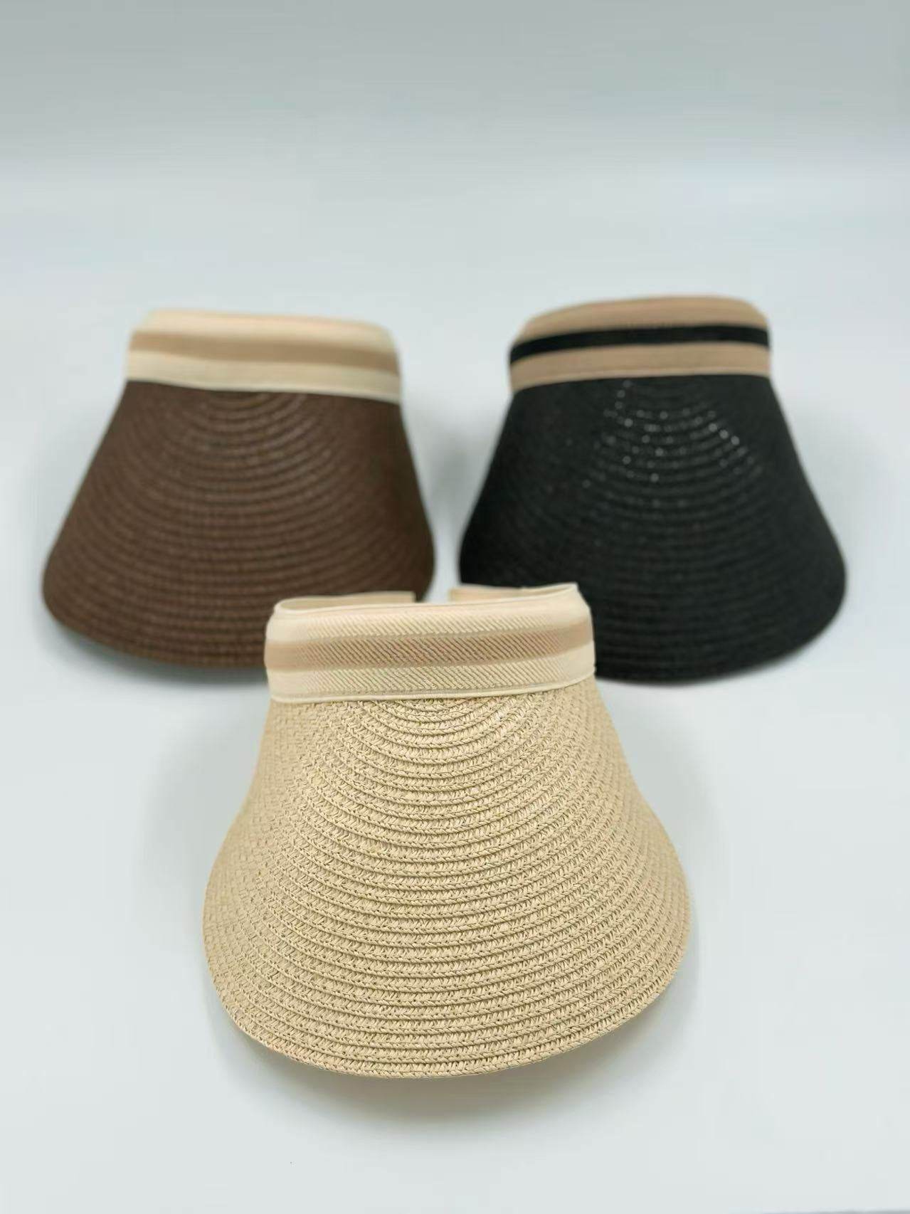 Classic Wide-Brim Sun Visors - MODA ACCESSORIES