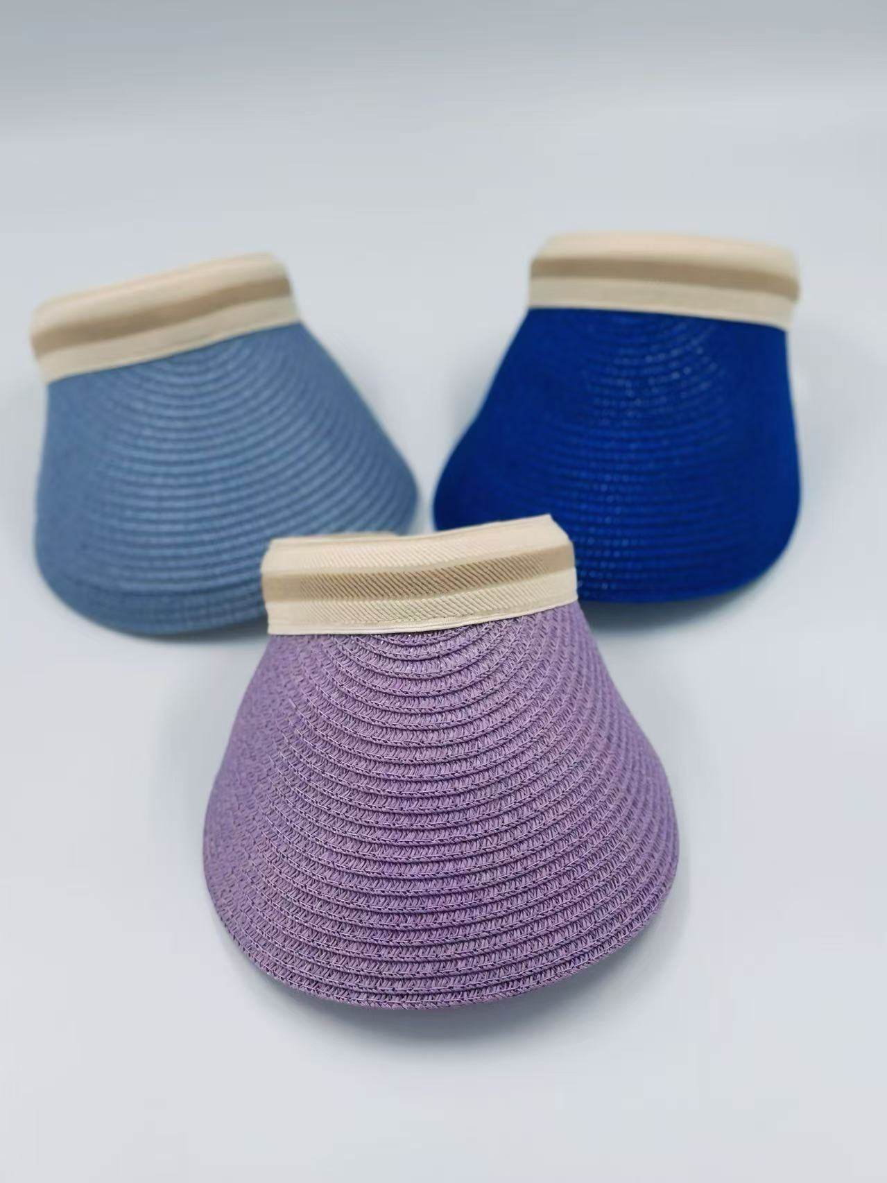 Classic Wide-Brim Sun Visors - MODA ACCESSORIES