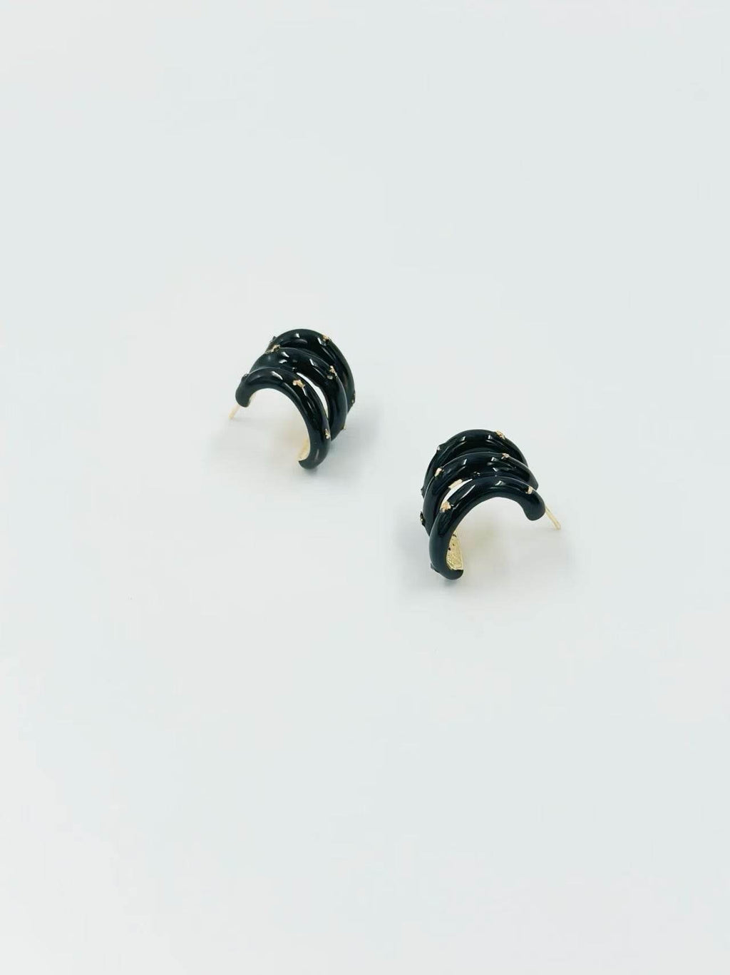 Triple Twist Chunky Stud Earrings – Multicolor Set - MODA ACCESSORIES