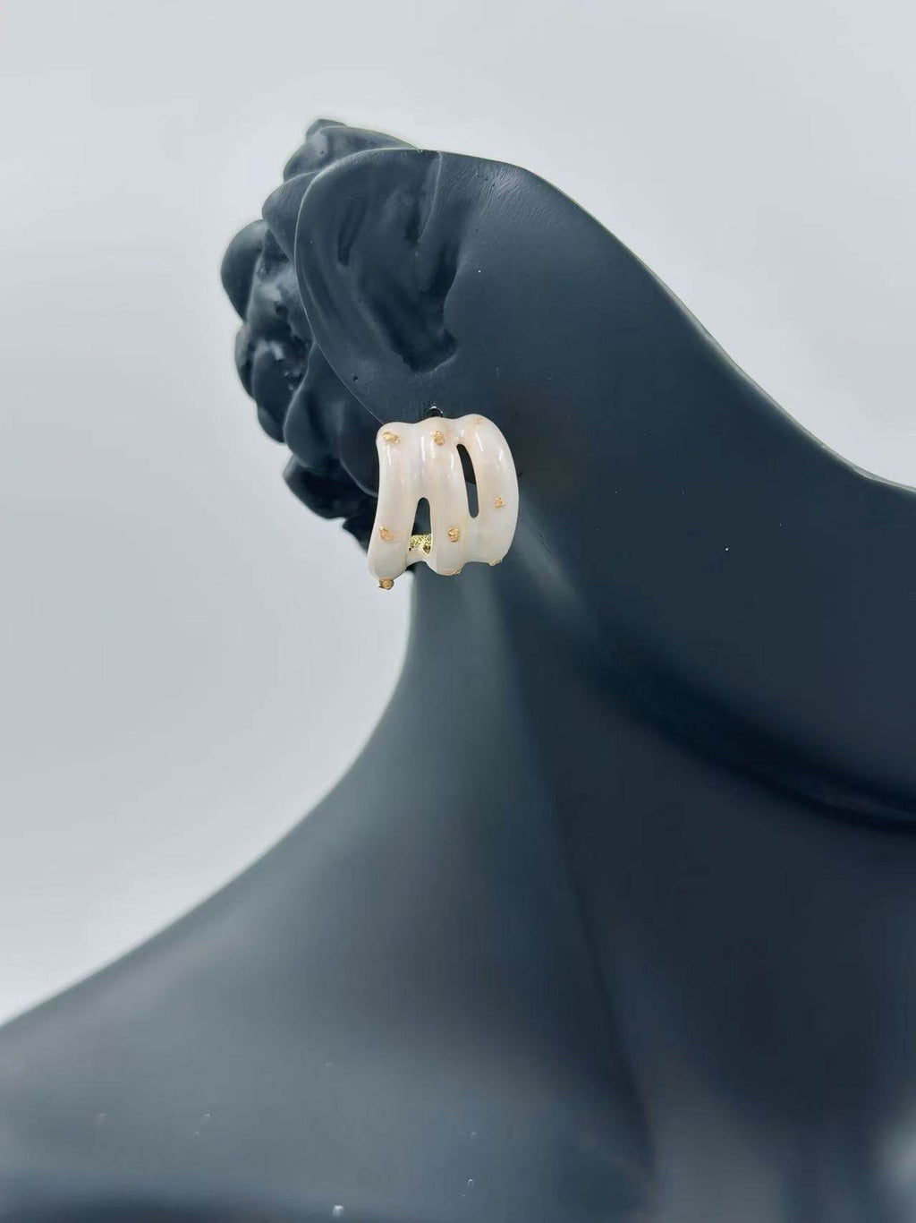 Triple Twist Chunky Stud Earrings – Multicolor Set - MODA ACCESSORIES