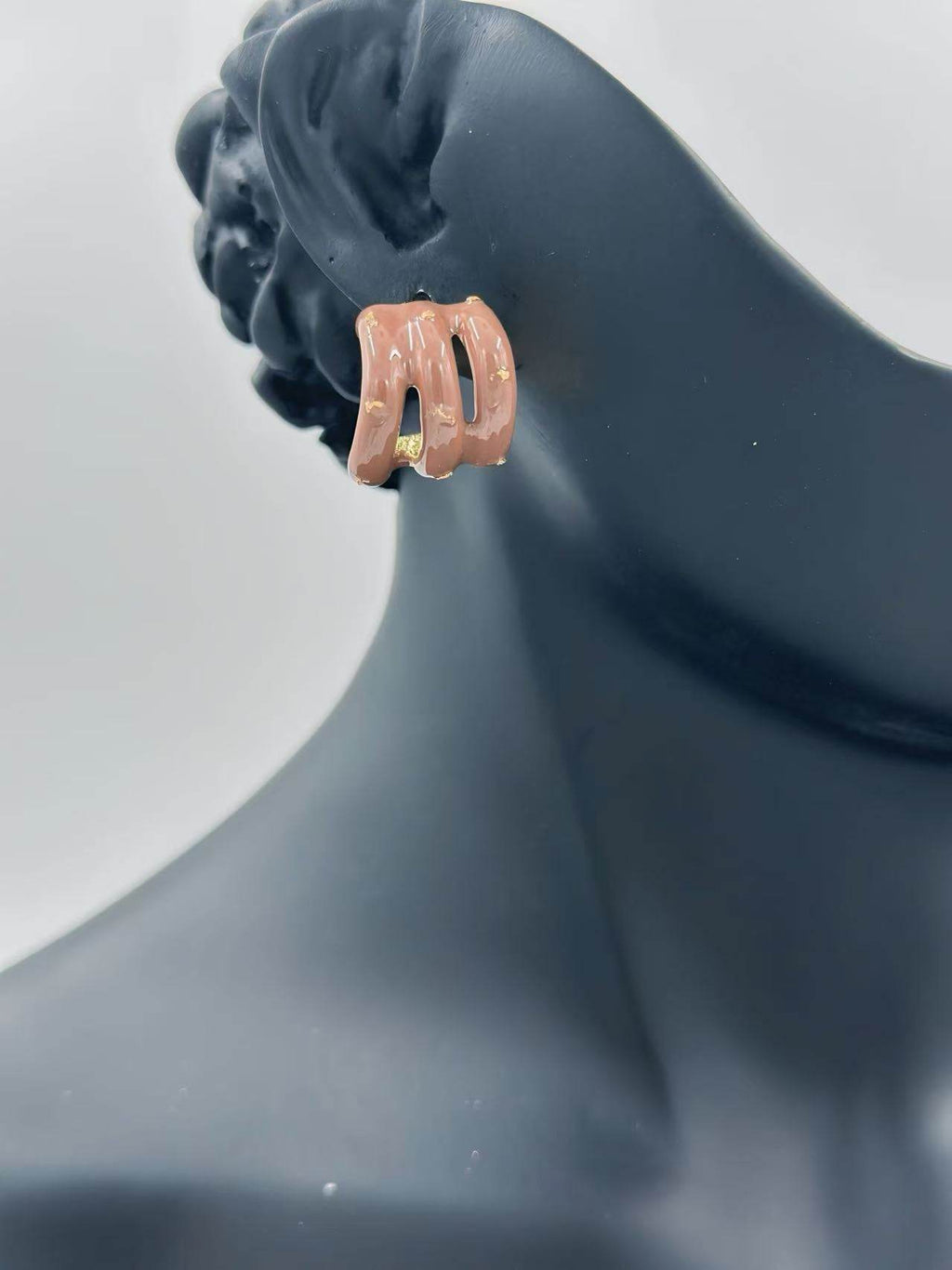 Triple Twist Chunky Stud Earrings – Multicolor Set - MODA ACCESSORIES