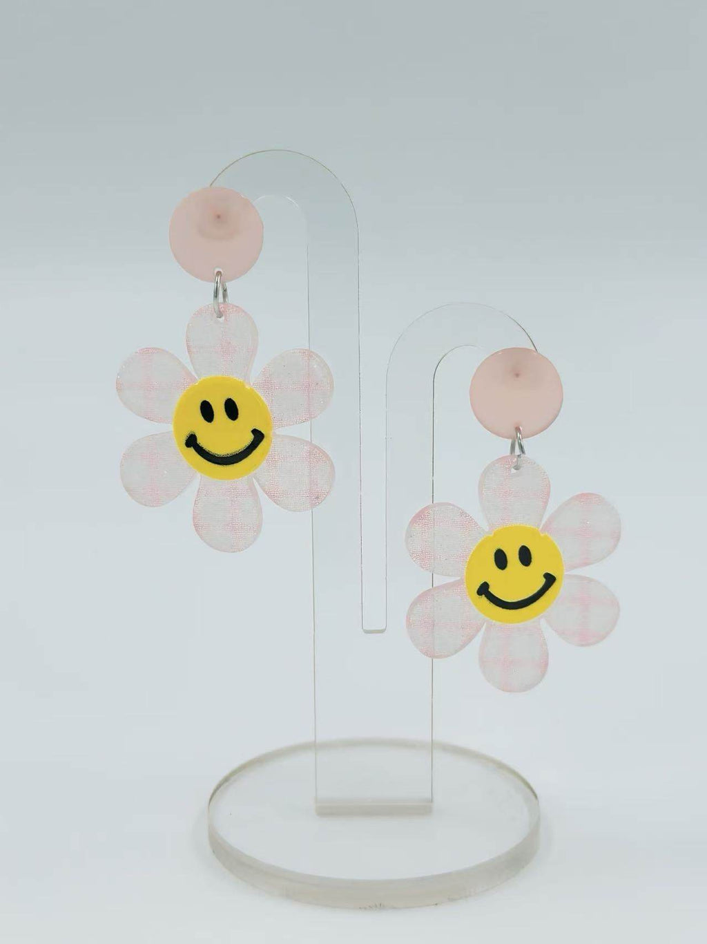 Smiley Face Daisy Stud Earrings - MODA ACCESSORIES