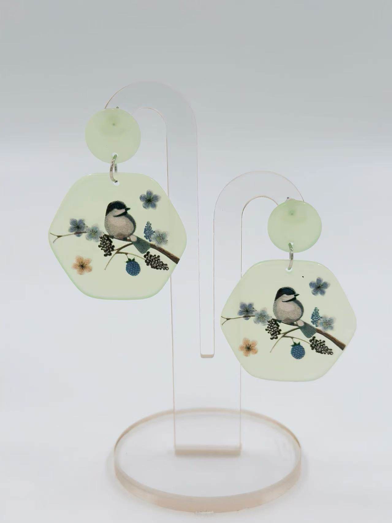 Pastel Songbird Floral Earrings - MODA ACCESSORIES