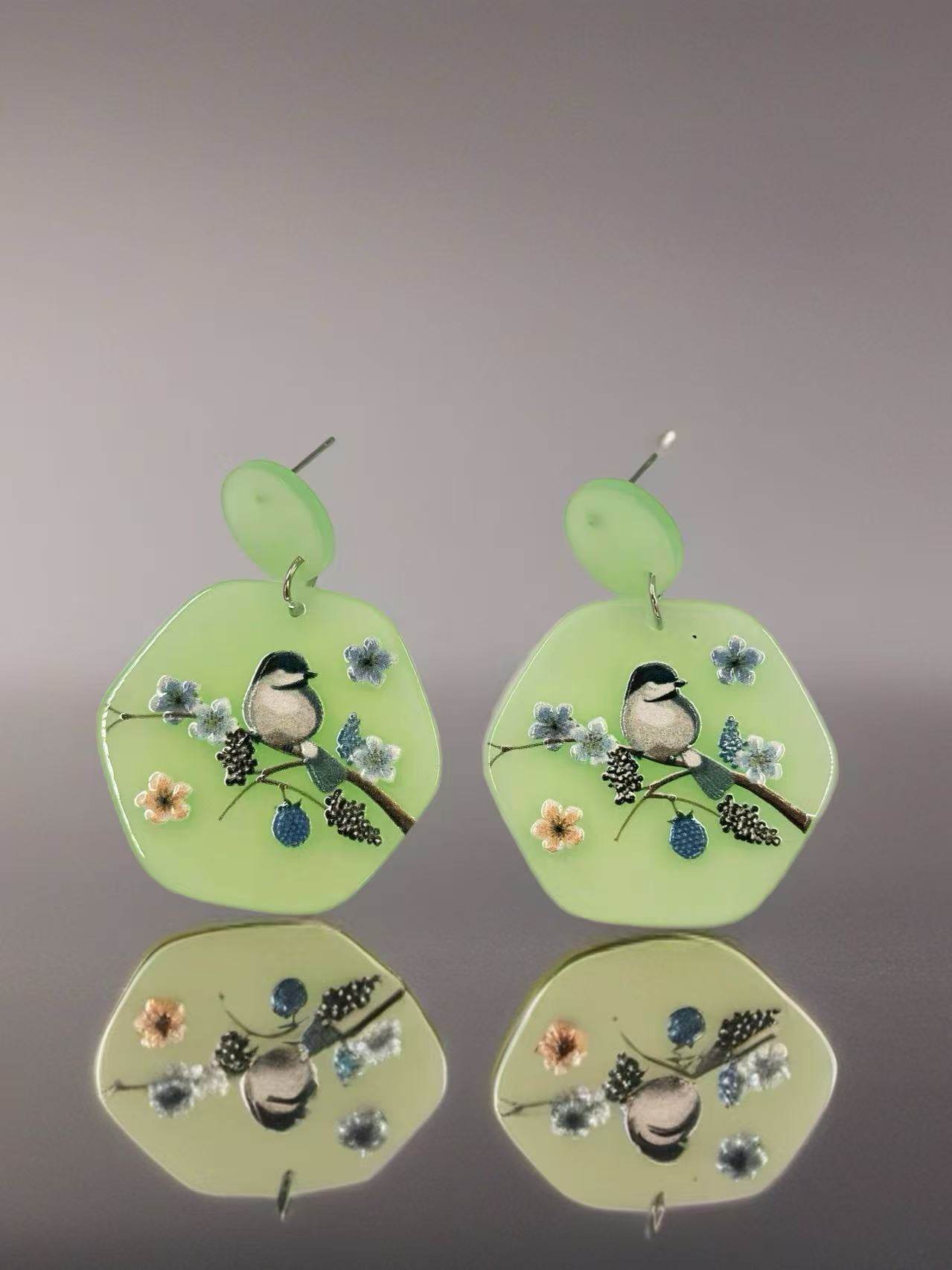 Pastel Songbird Floral Earrings - MODA ACCESSORIES