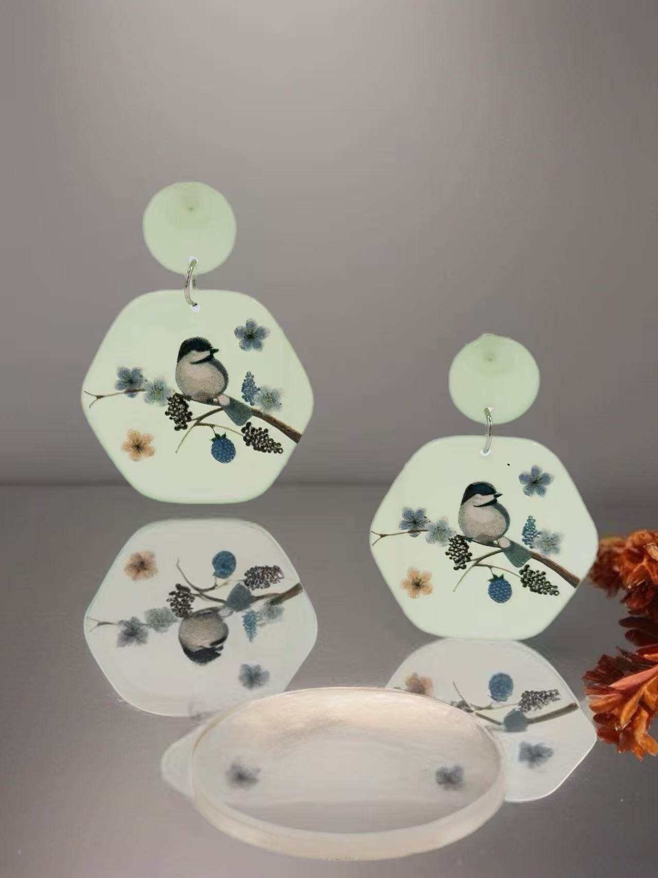 Pastel Songbird Floral Earrings - MODA ACCESSORIES