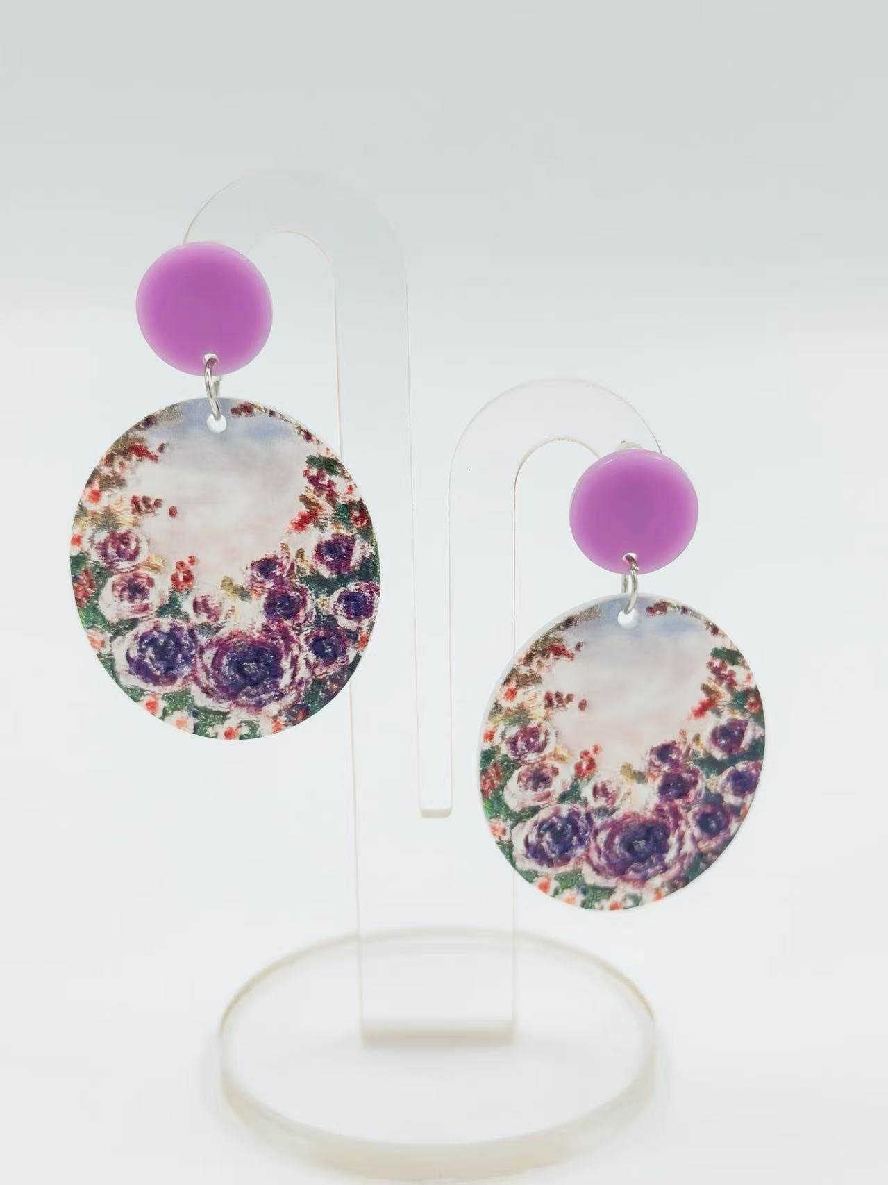 Violet Garden Art-Inspired Earrings - MODA ACCESSORIES