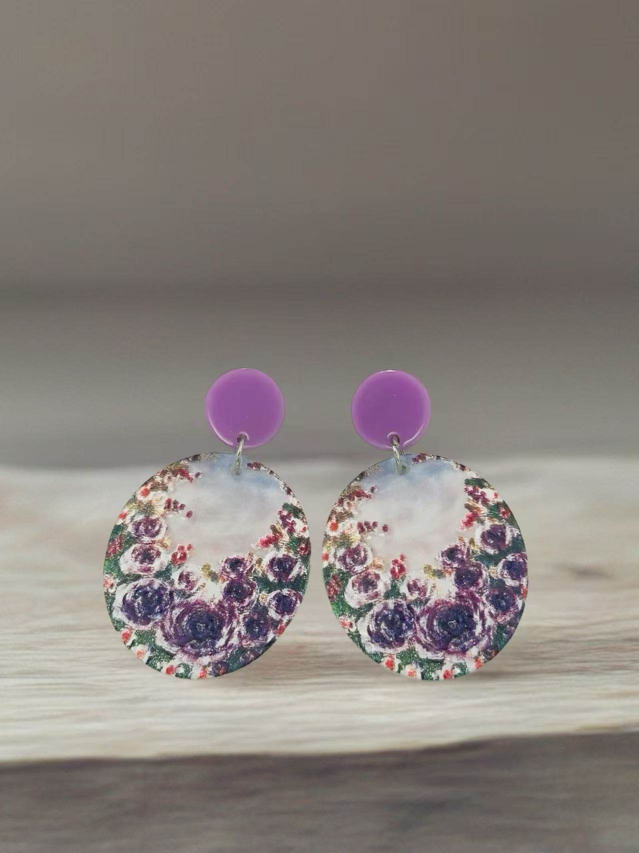 Violet Garden Art-Inspired Earrings - MODA ACCESSORIES
