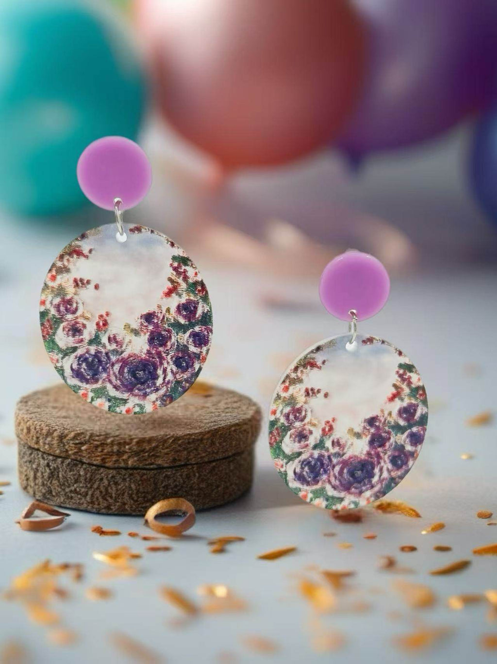 Violet Garden Art-Inspired Earrings - MODA ACCESSORIES