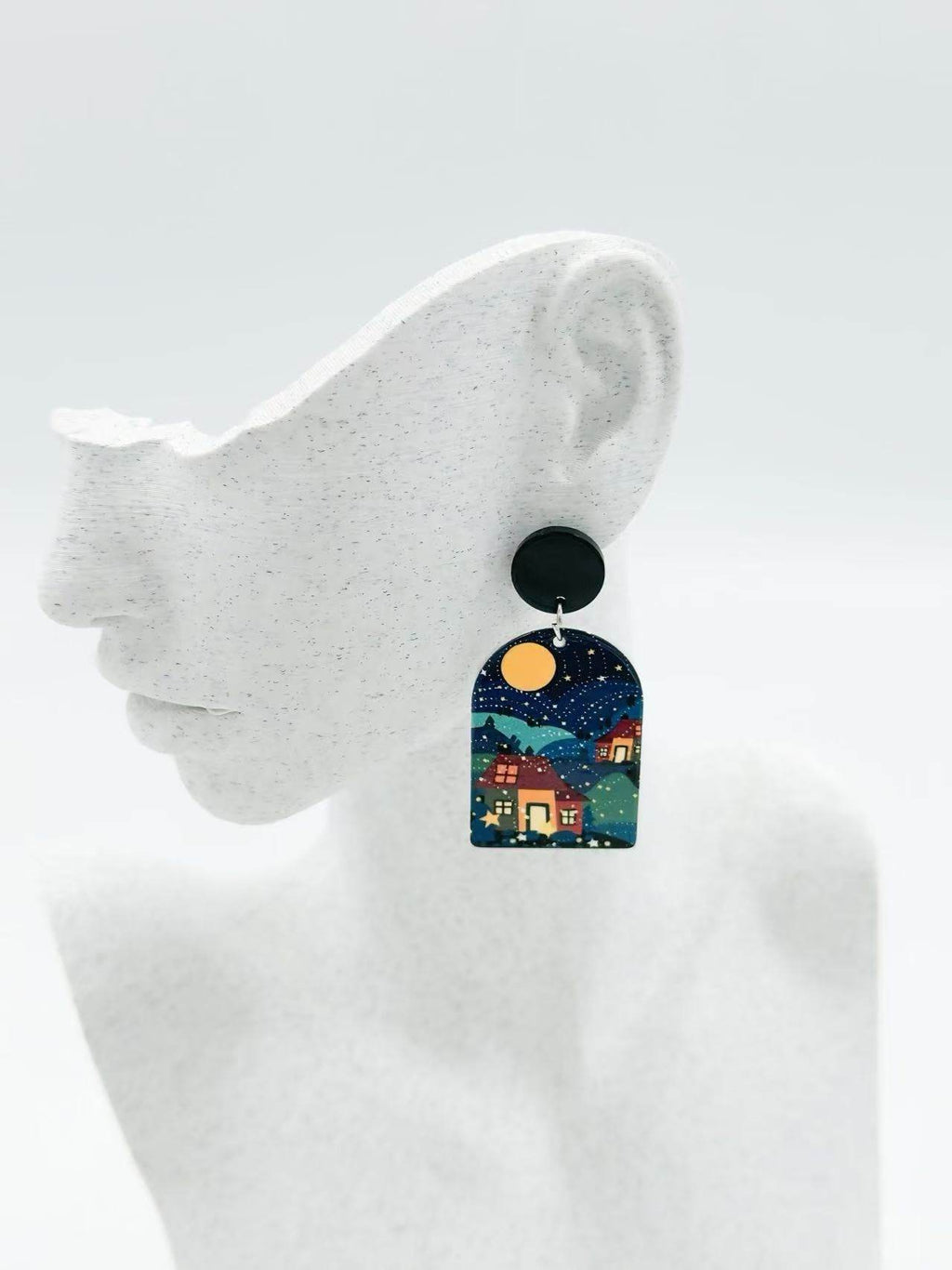 Starry Village Night Earrings - MODA ACCESSORIES