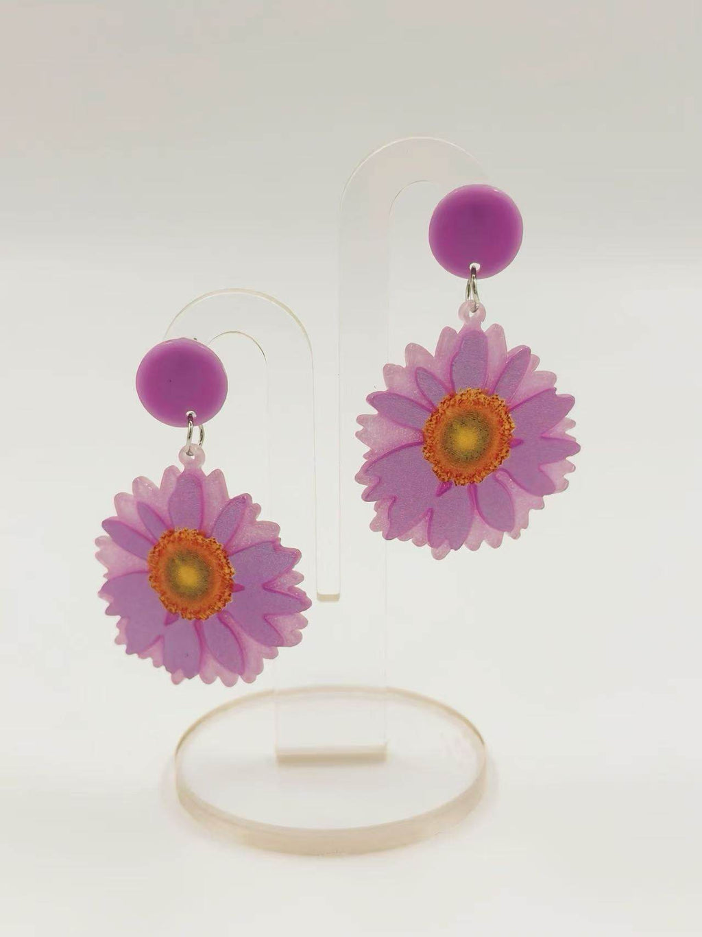 Lavender Bloom Daisy Earrings - MODA ACCESSORIES