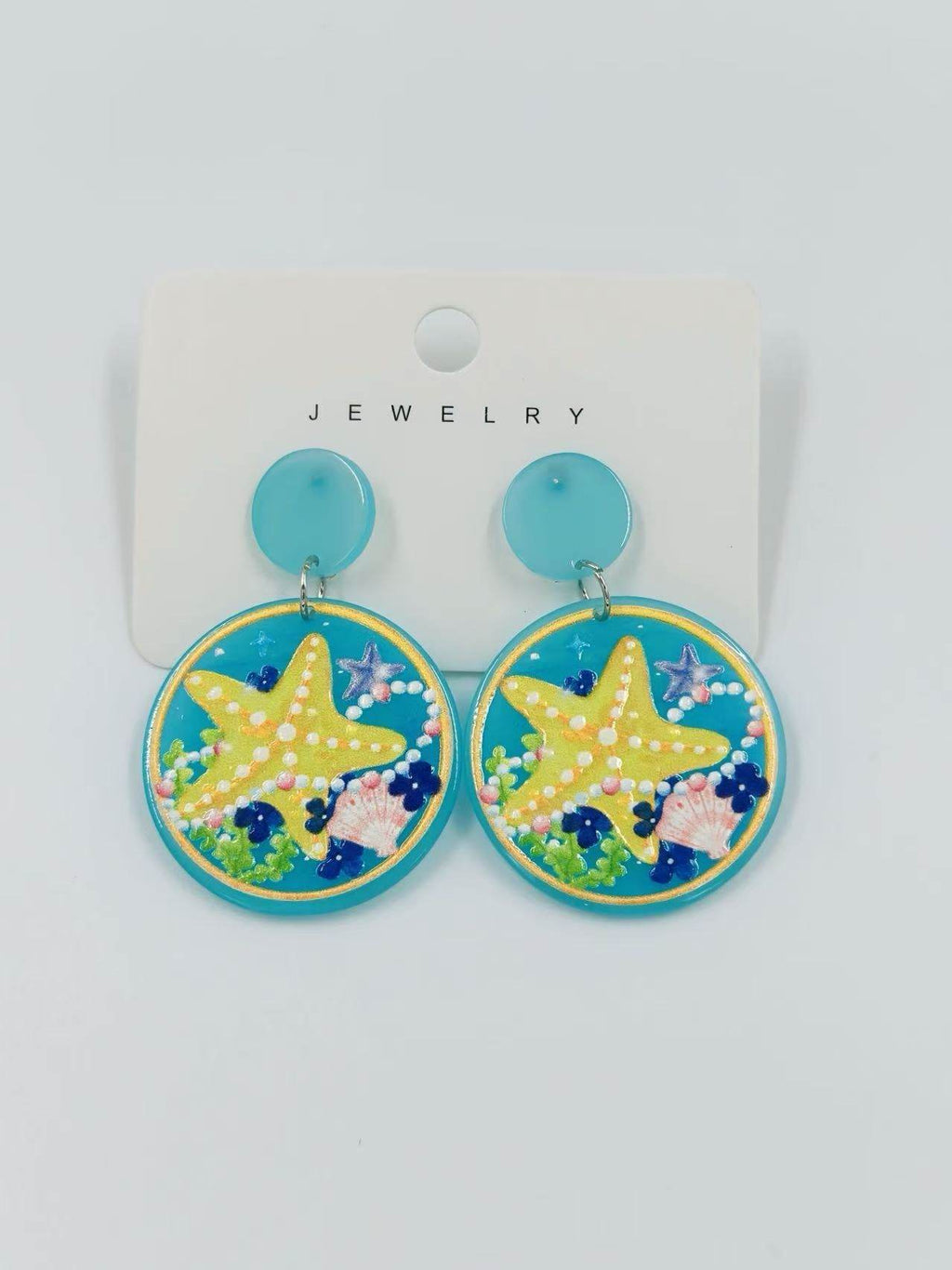 Tropical Starfish Beach Earrings - MODA ACCESSORIES