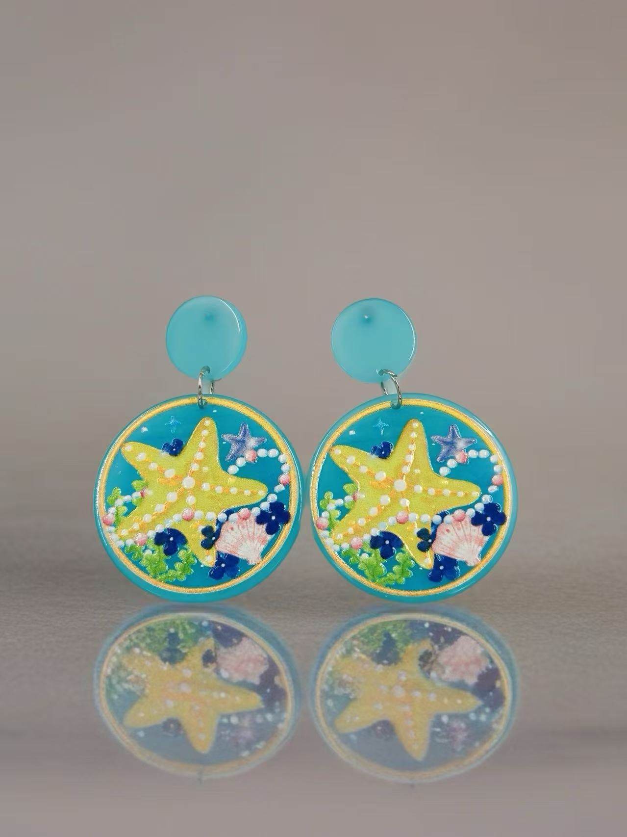 Tropical Starfish Beach Earrings - MODA ACCESSORIES