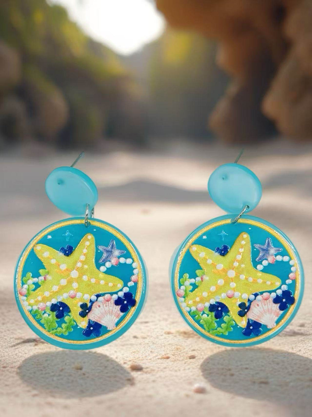 Tropical Starfish Beach Earrings - MODA ACCESSORIES