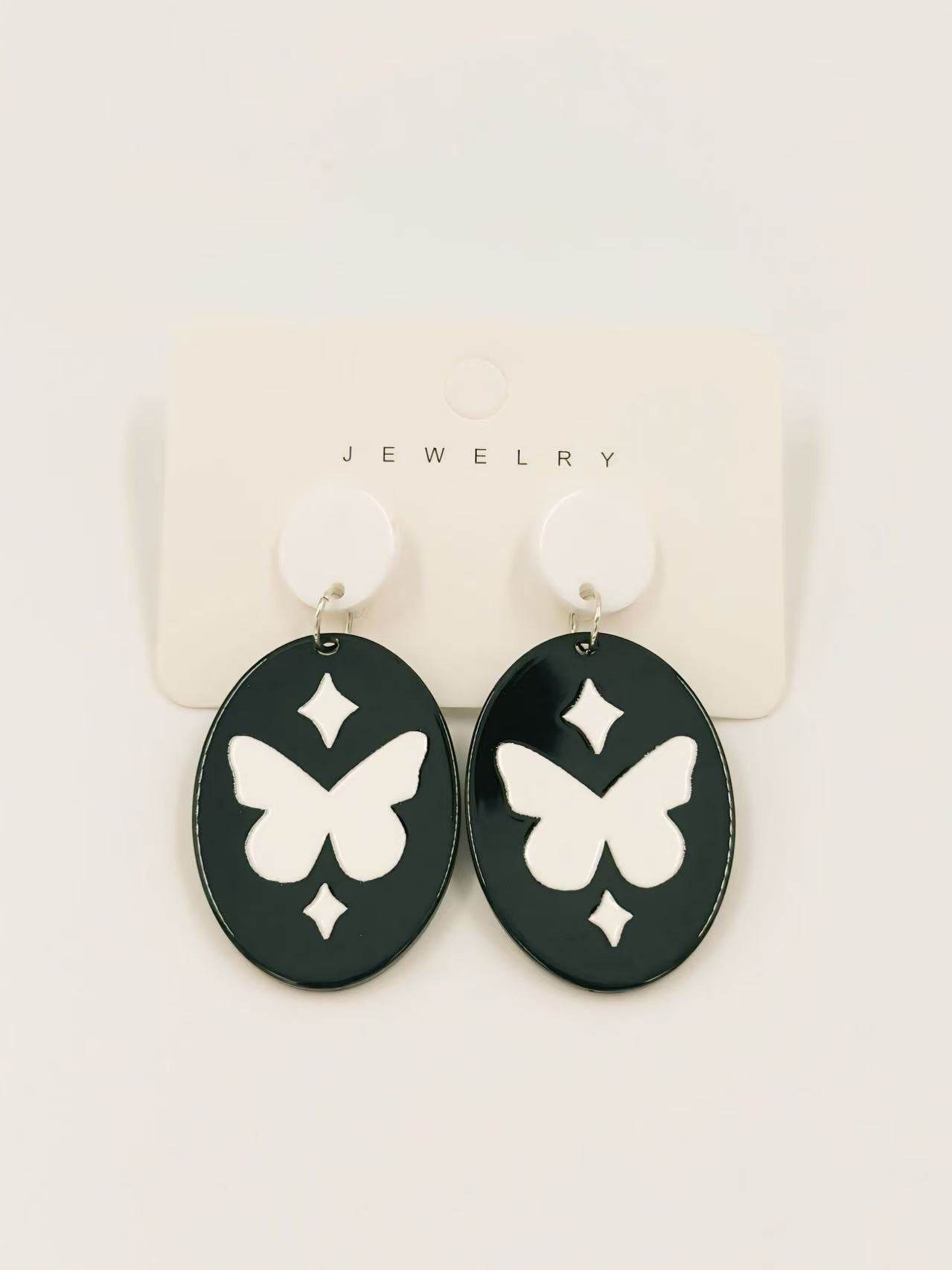 Butterfly Silhouette Earrings - MODA ACCESSORIES