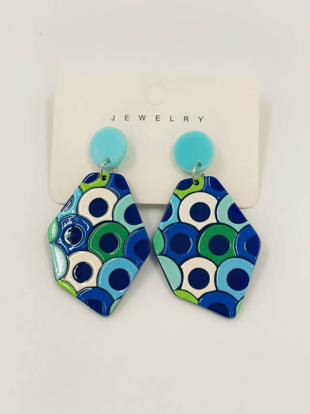 Retro Ripple Geometric Earrings - MODA ACCESSORIES