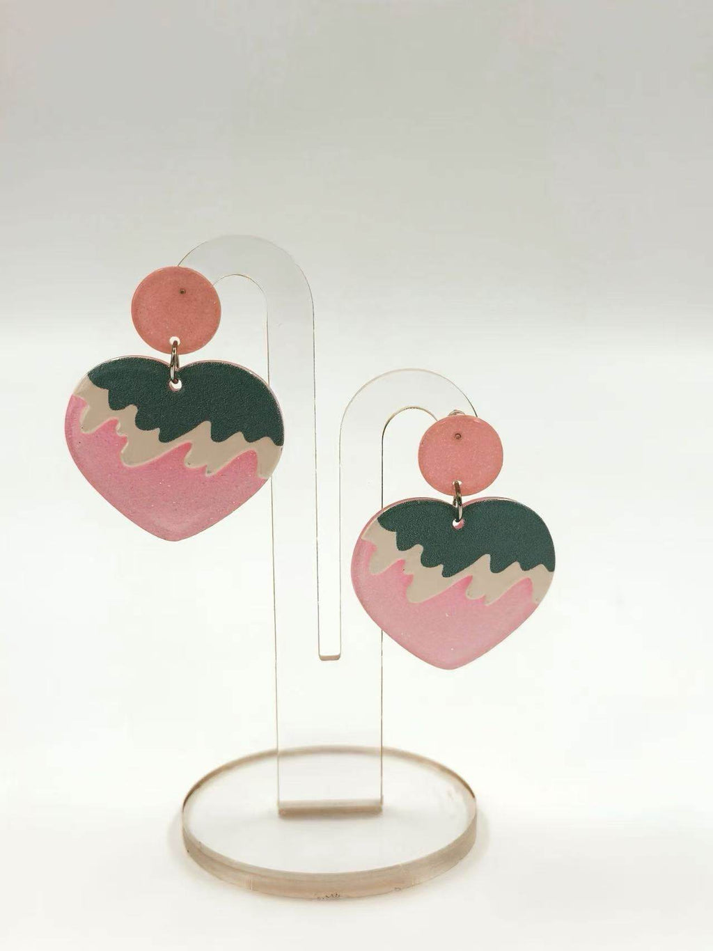 Sweet Frosting Heart Earrings - MODA ACCESSORIES