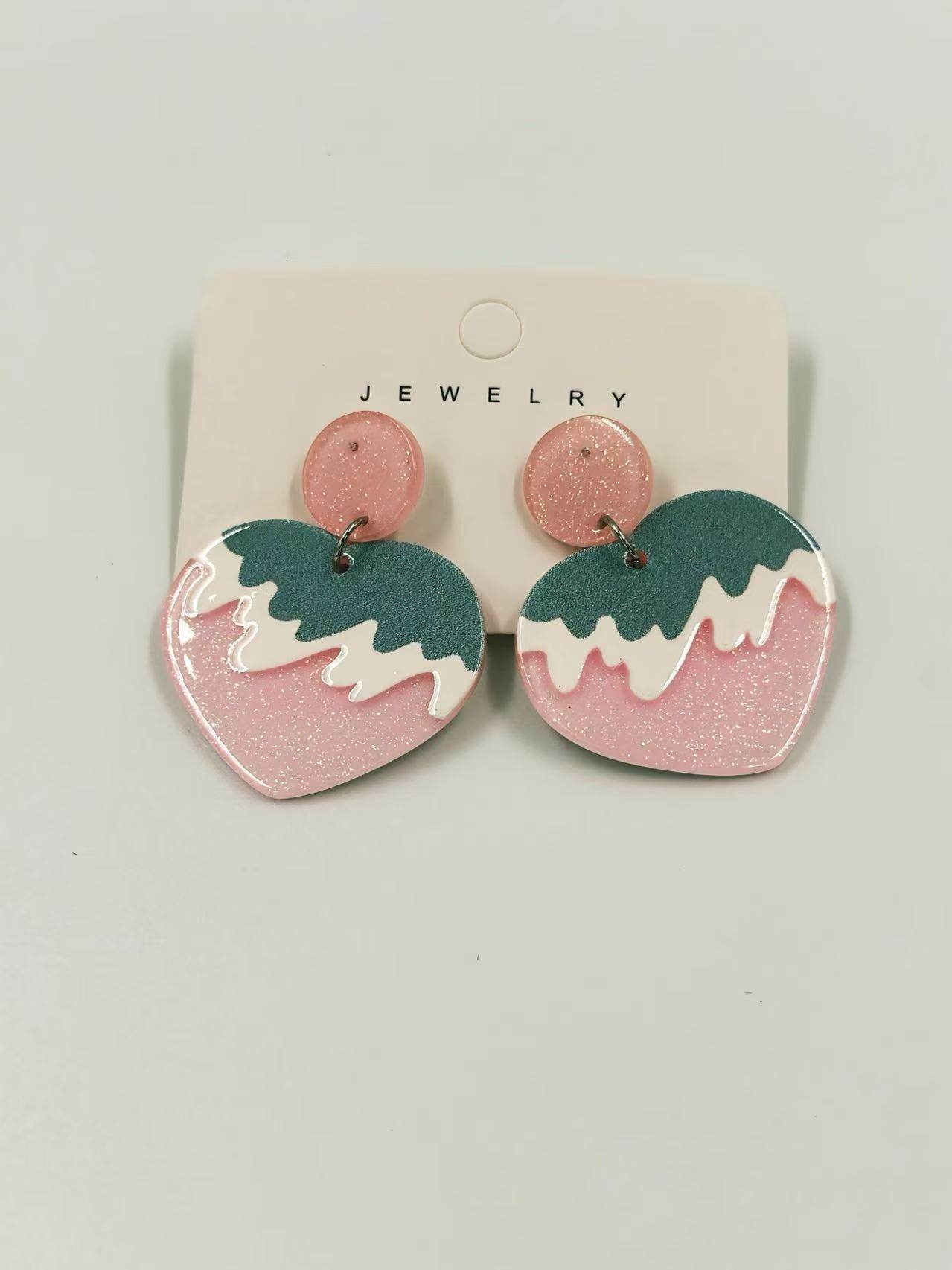 Sweet Frosting Heart Earrings - MODA ACCESSORIES