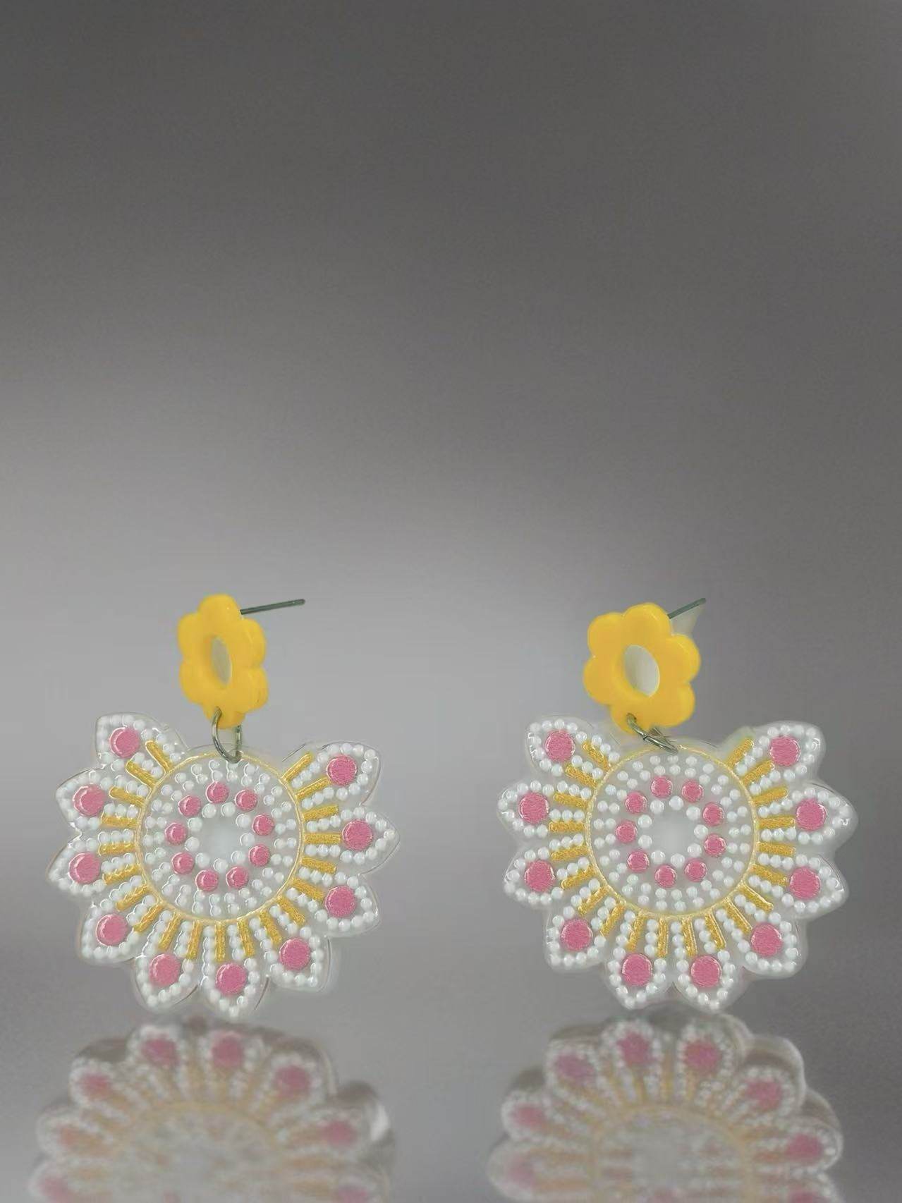 Sunny Bloom Mandala Earrings - MODA ACCESSORIES