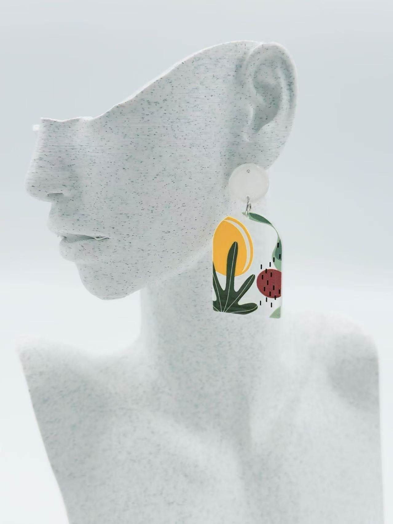 Sun & Figs Abstract Stud Earrings - MODA ACCESSORIES