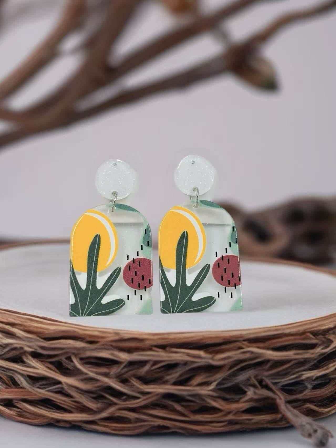 Sun & Figs Abstract Stud Earrings - MODA ACCESSORIES