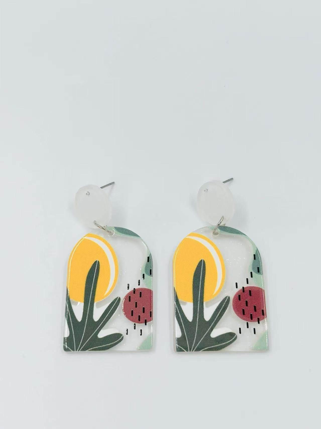 Sun & Figs Abstract Stud Earrings - MODA ACCESSORIES