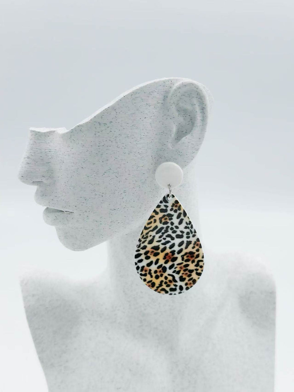 Wild Spirit Leopard Print Stud Earrings - MODA ACCESSORIES