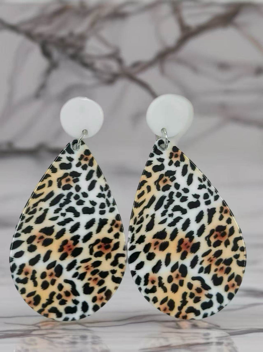 Wild Spirit Leopard Print Stud Earrings - MODA ACCESSORIES