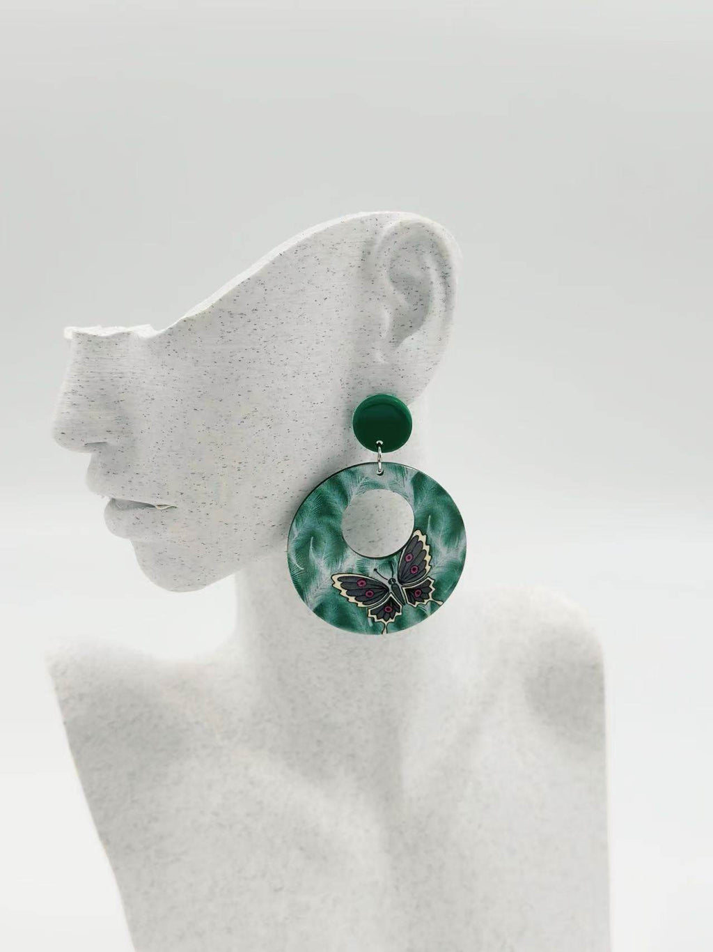 Whirl Butterfly Hoop Earrings - MODA ACCESSORIES