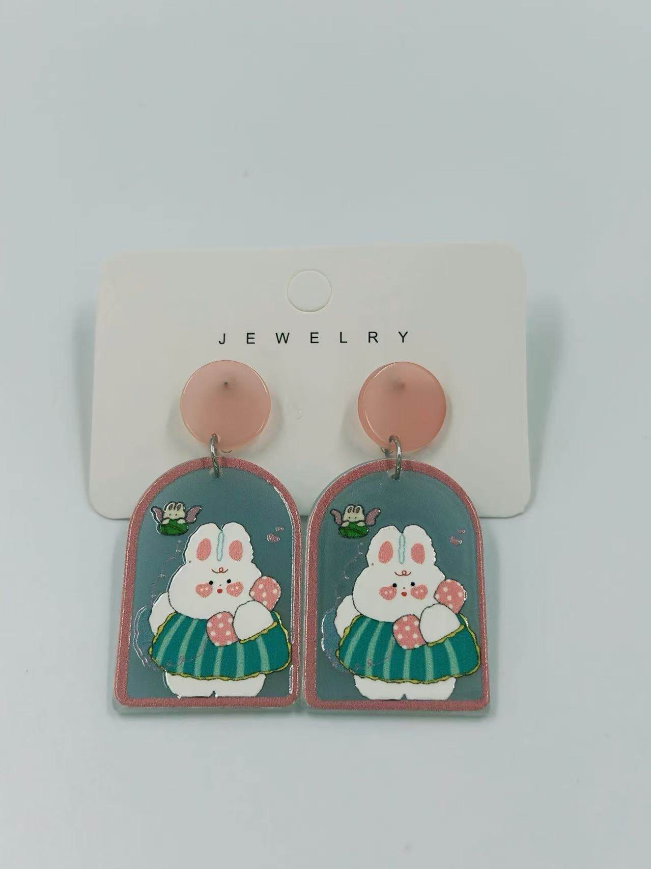 Whimsical Bunny Charm Earrings - MODA ACCESSORIES