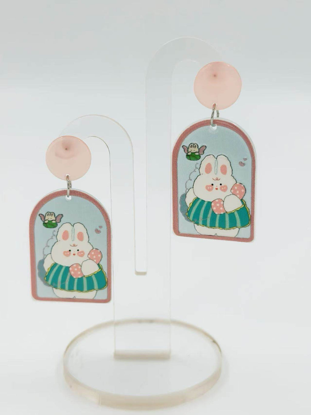 Whimsical Bunny Charm Earrings - MODA ACCESSORIES