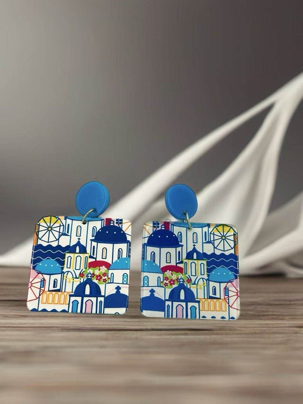 Santorini Dreams Statement Earrings - MODA ACCESSORIES