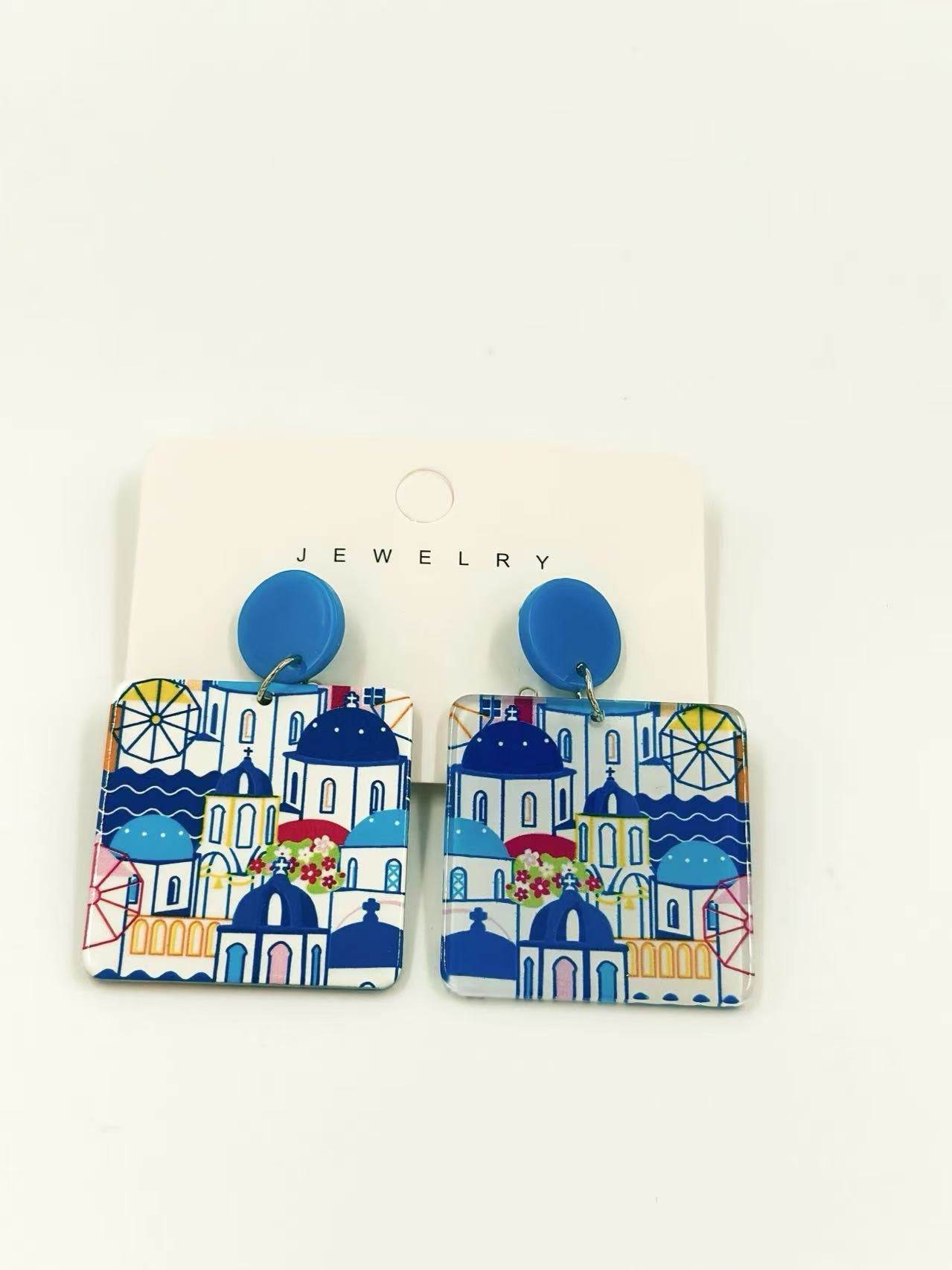 Santorini Dreams Statement Earrings - MODA ACCESSORIES