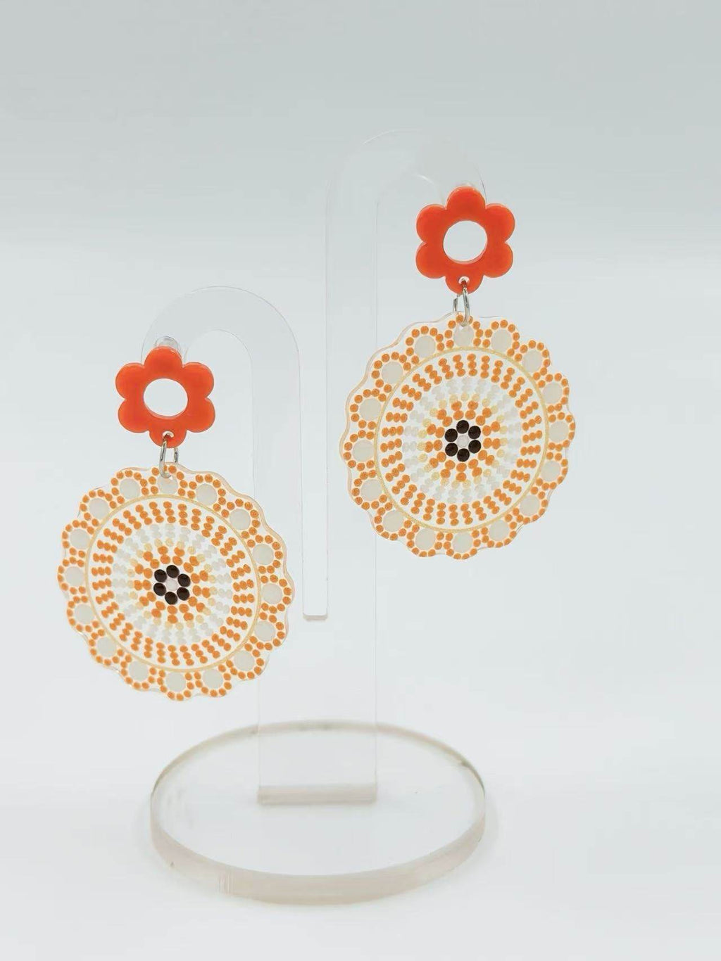 Retro Bloom Mandala Earrings - MODA ACCESSORIES