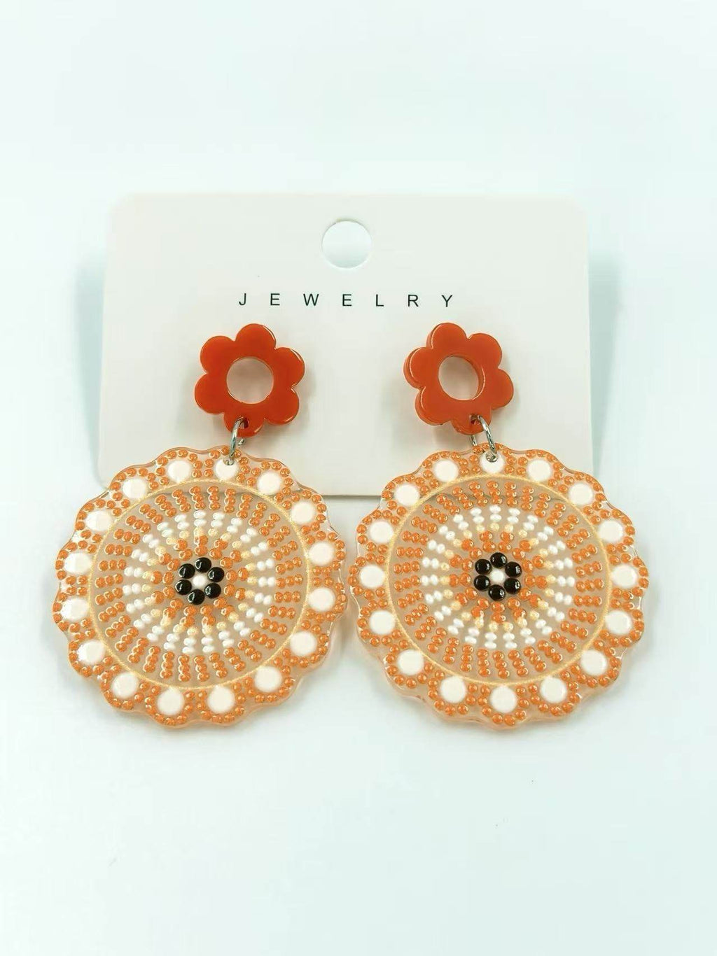 Retro Bloom Mandala Earrings - MODA ACCESSORIES