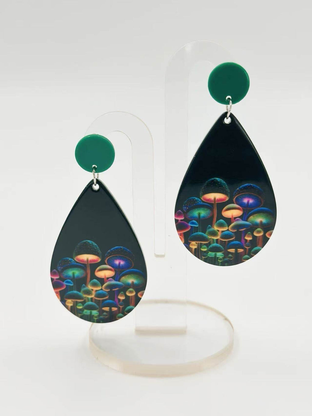 Glow Forest Mushroom Stud Earrings - MODA ACCESSORIES