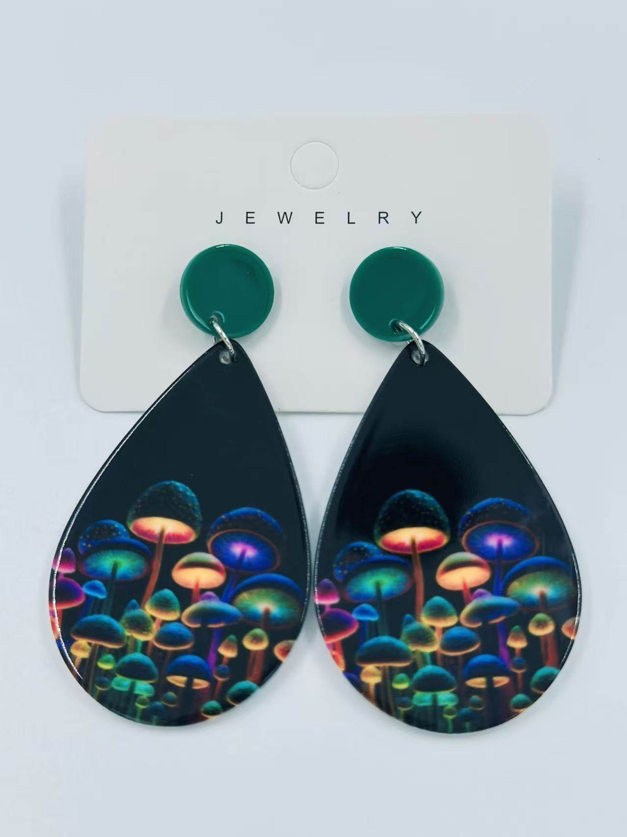 Glow Forest Mushroom Stud Earrings - MODA ACCESSORIES