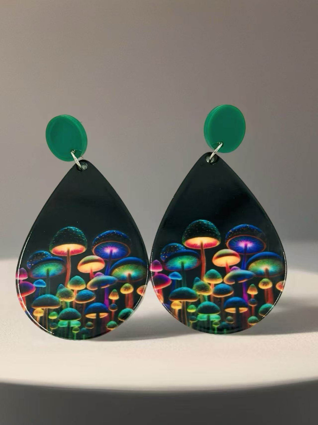 Glow Forest Mushroom Stud Earrings - MODA ACCESSORIES