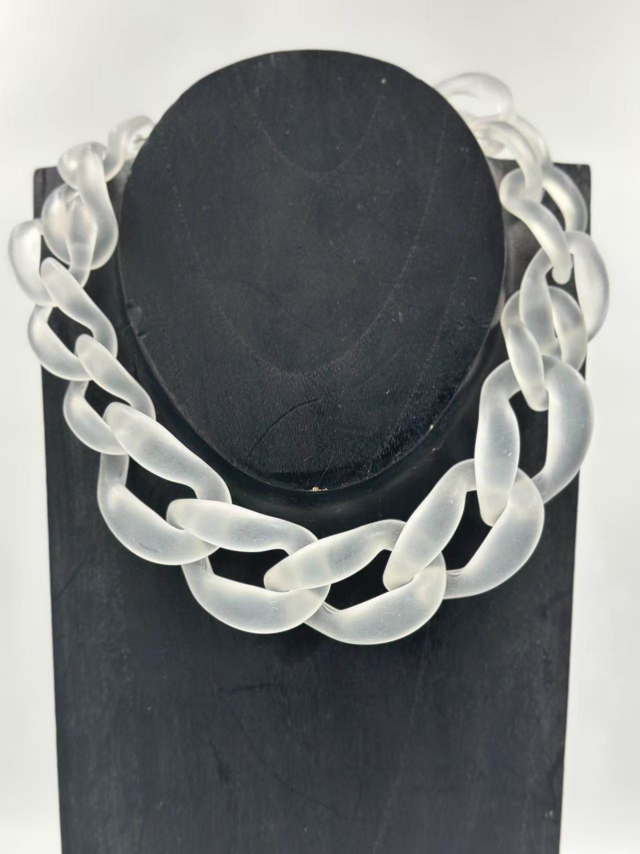 Bold Matte Chunky Chain Necklaces – Multicolor Collection - MODA ACCESSORIES