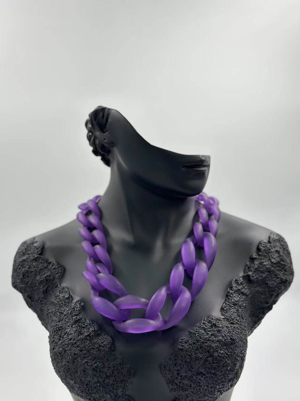 Bold Matte Chunky Chain Necklaces – Multicolor Collection - MODA ACCESSORIES
